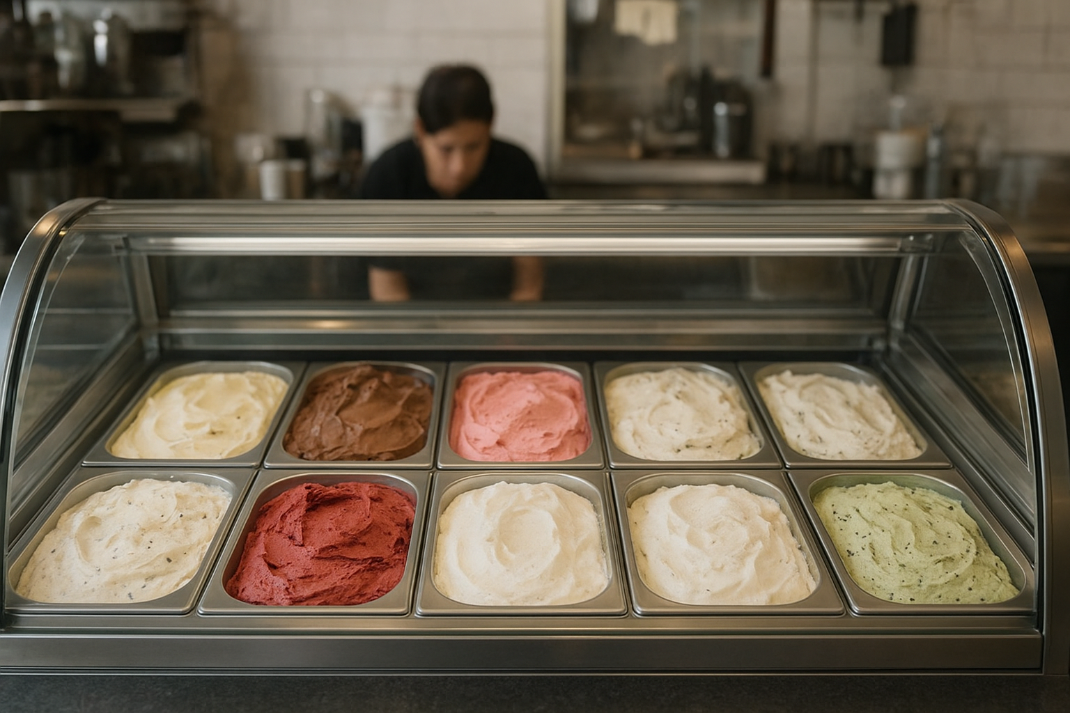 vitrine glaces location pour glaces artisanales en exposition