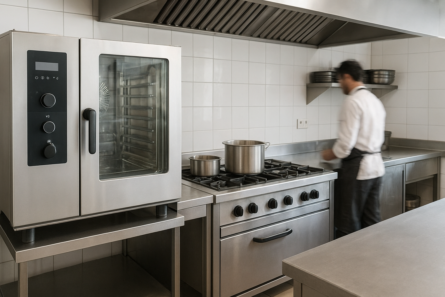 four professionnel leasing en cuisine inox moderne
